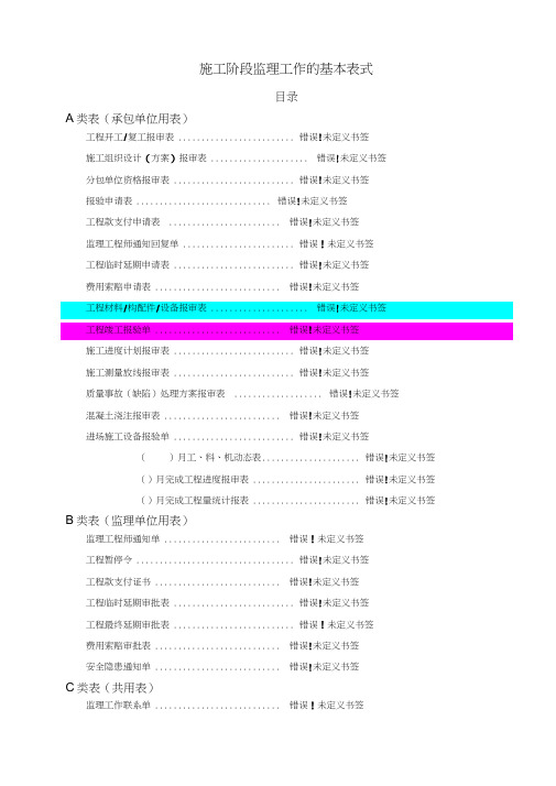 工程报验表格0001