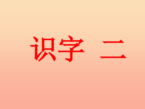 一年级语文上册 识字2 万片荷叶课件1 苏教版