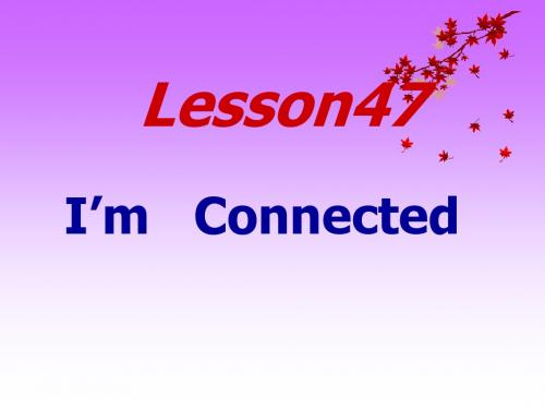 英语：Unit-6-《Connect》lesson47-48综合课件(3)(冀教版八年级下)(2019年新版)