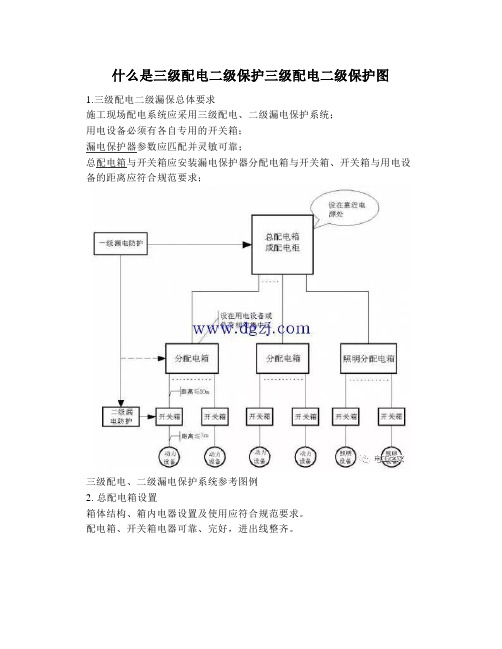 什么是三级配电二级保护三级配电二级保护图