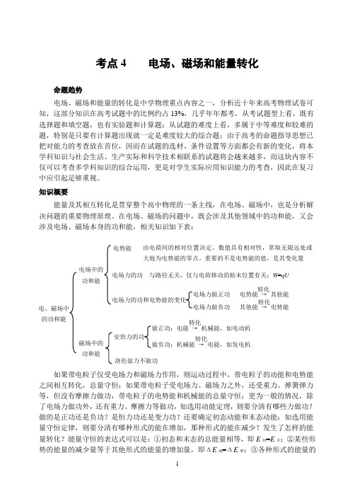 电场、磁场和能量转化