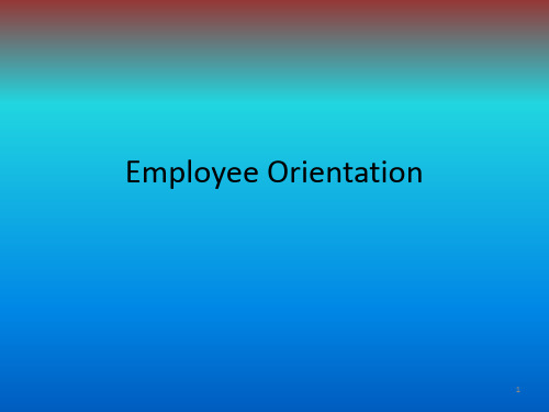 Employee Orientation