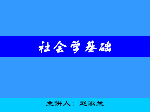 社会学课件(王思斌社会学教程)