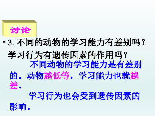 八年级生物上册第五单元第二章第二节先天性行为和学习行为课件(新人教版)_36-40