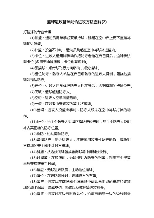 篮球进攻基础配合进攻方法图解（2）