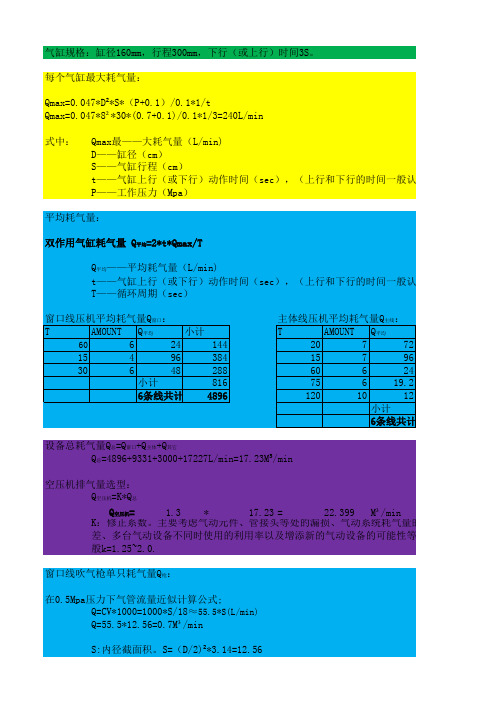 用气计算