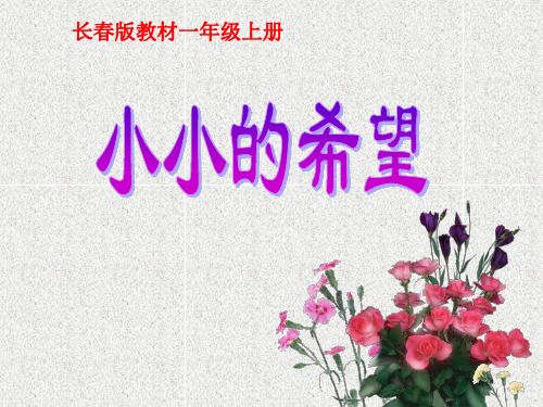 语文一上第7单元《小小的希望》课件