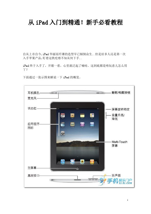 从iPad入门到精通!新手必看教程_非常详细分解