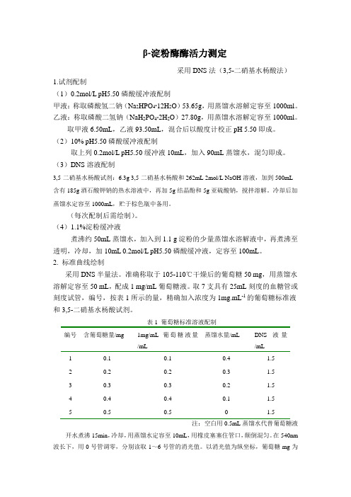 beta-淀粉酶测定方法