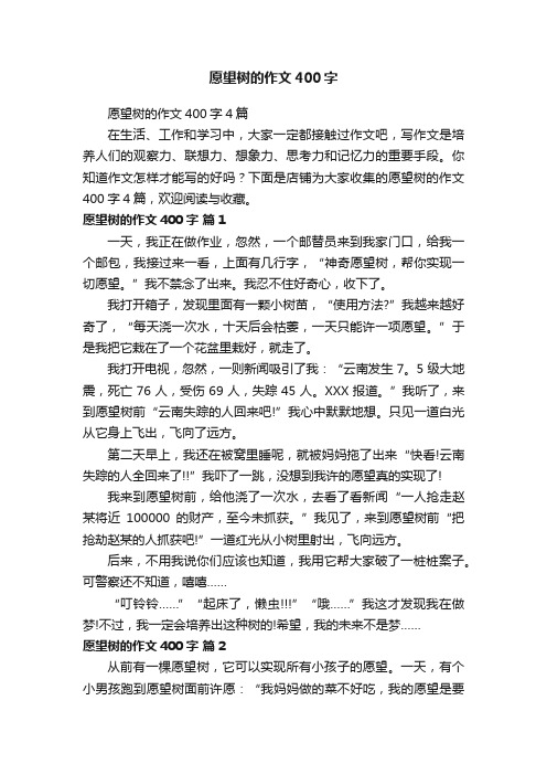 愿望树的作文400字