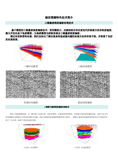 储层预测特色技术简介