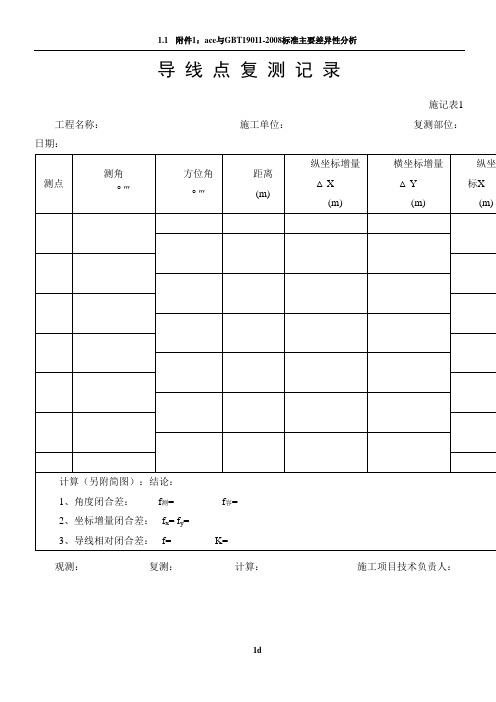 市政施工表格表式4(从施记表1到结尾)