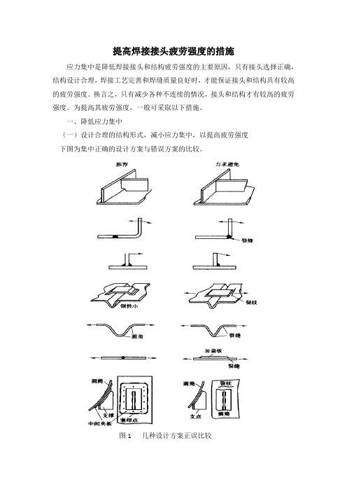 提高焊接接头疲劳强度的措施