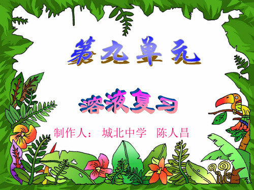 第九单元总复习