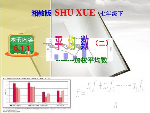 6.1.1  加权平均数(课件)