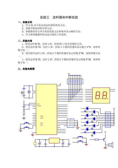 数码管动态扫描显示实验