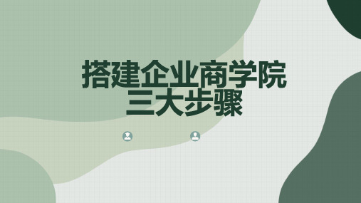 搭建企业商学院三大步骤