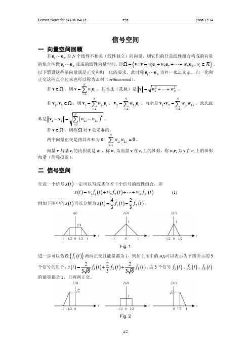 信号空间——精选推荐