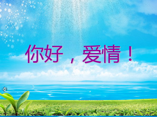 高中心理健康课件《你好,爱情》