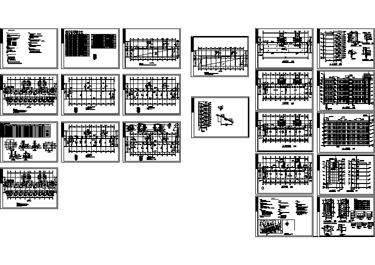 河南省洛阳市某四星级学校全套教学楼建筑结构cad施工图