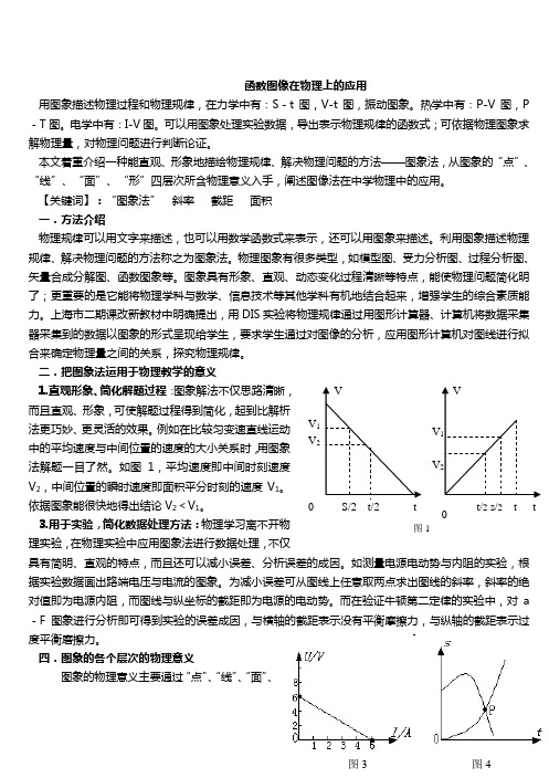 高中物理函数图像(1)高一上