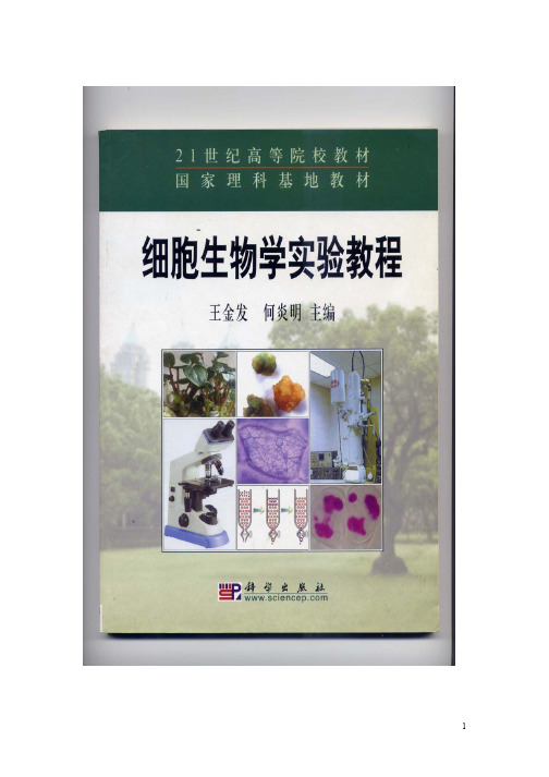 细胞生物学实验教程中山大学生命科学学院.pdf