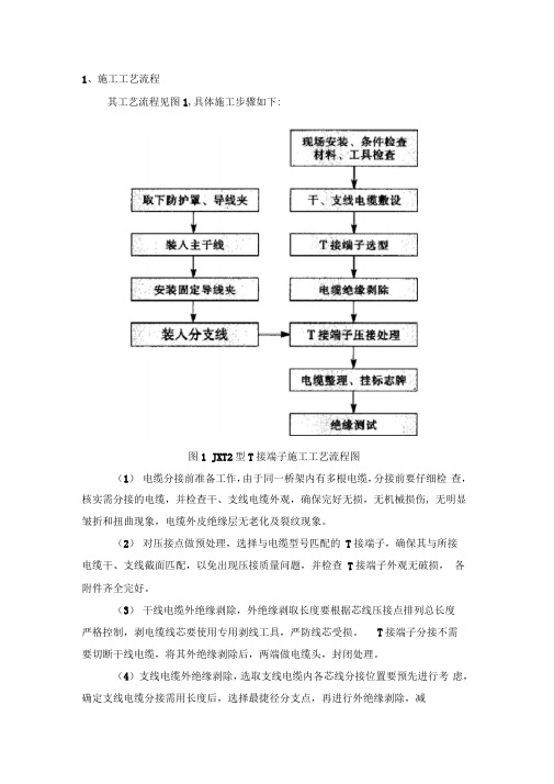 电缆T接端子施工工艺