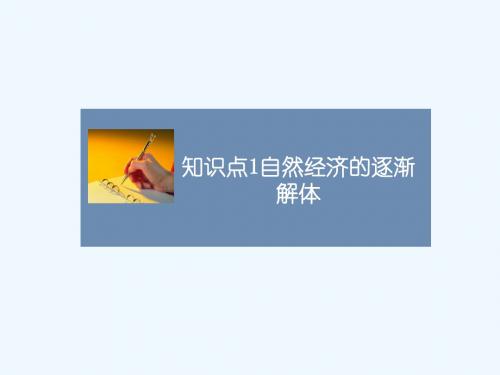 知识点1_自然经济的逐渐解体-1