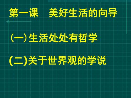 美好生活的向导优秀课件1