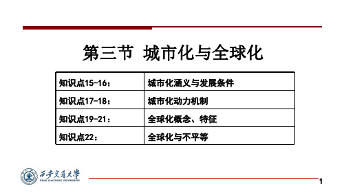 第三节 城市化与全球化