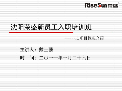 2011年新员工培训之项目介绍-戴总精品文档30页