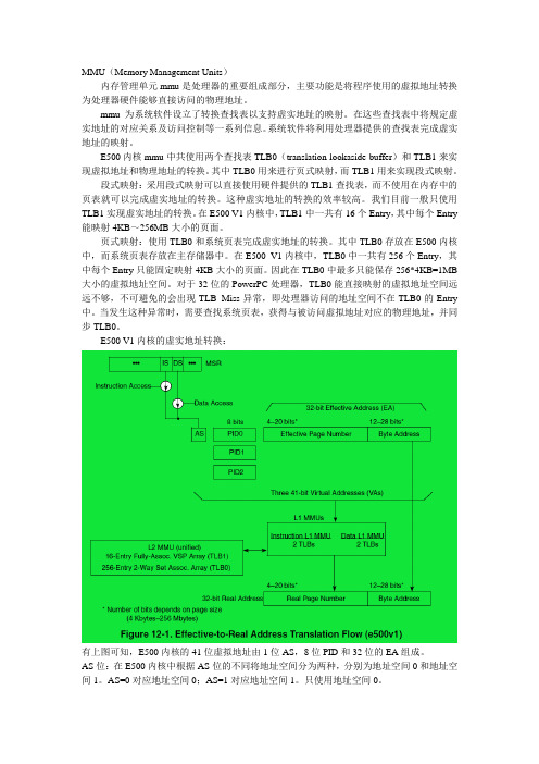 E500内核MMU介绍