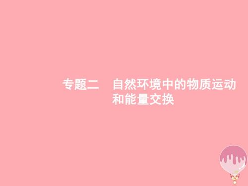 (浙江选考Ⅰ)2019高考地理二轮复习专题2第1讲地球的结构及地壳的物质组成和物质循环课件