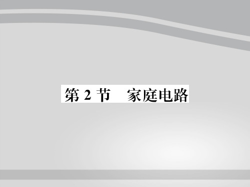 第9章 第2节 家庭电路—2020秋九年级物理下册教科版课堂复习课件