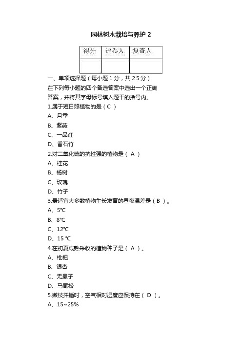 园林树木栽培与养护2