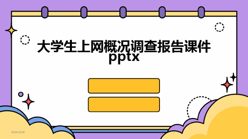 大学生上网概况调查报告课件pptx-2024鲜版