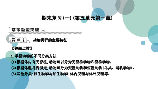 2019年人教版八年级上册生物全册课件