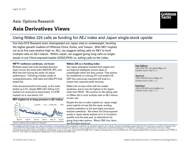 高盛 2010年8月 全球替代能源研究报告