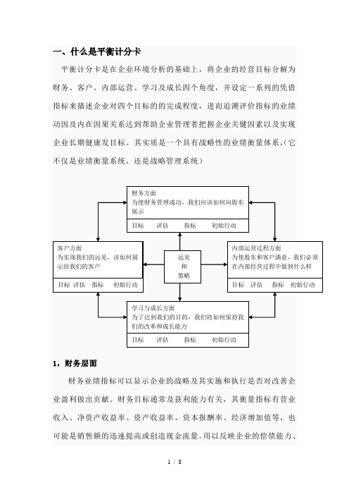 平衡计分卡