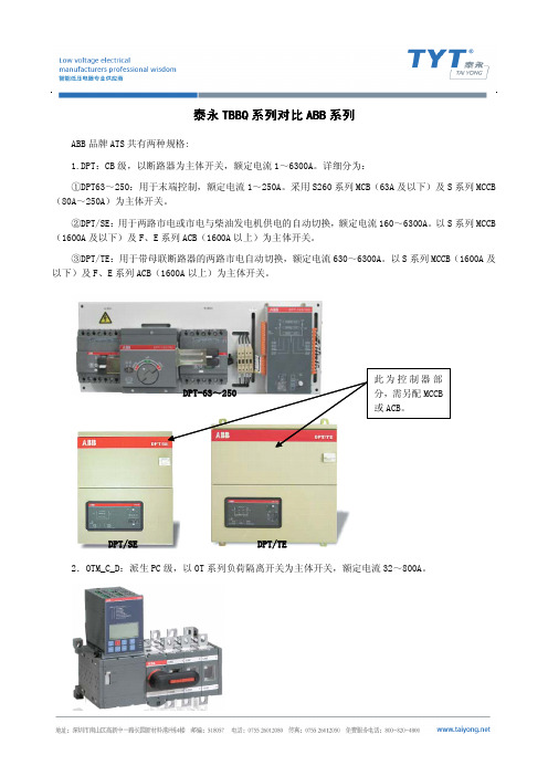 ABB样本资料