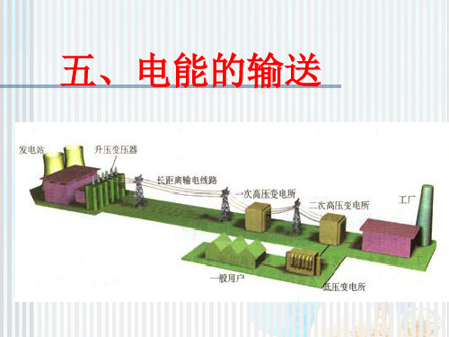 人教版高中物理选修3-2 5.5电能的输送