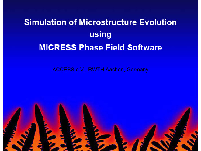 Simulation of Microstructure Evolution