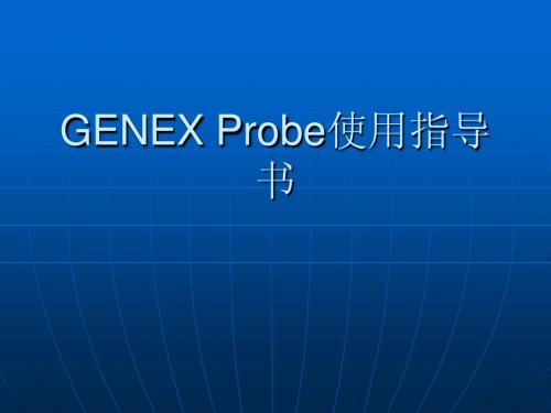 Probe软件 演示文稿