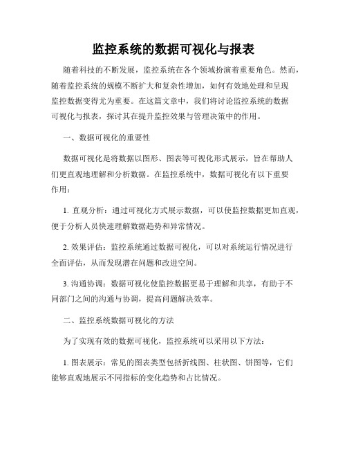 监控系统的数据可视化与报表