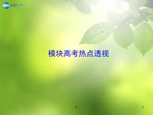 教师用书)2013-2014学年高中数学 模块高考热点透视课件 北师大版选修