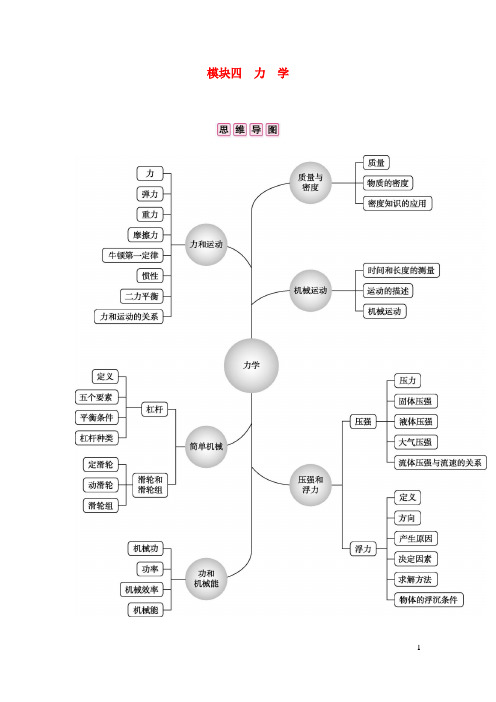 安徽省2024年中考物理总复习模块四力学专题一质量与密度