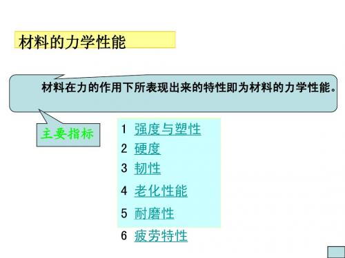 材料的力学性能