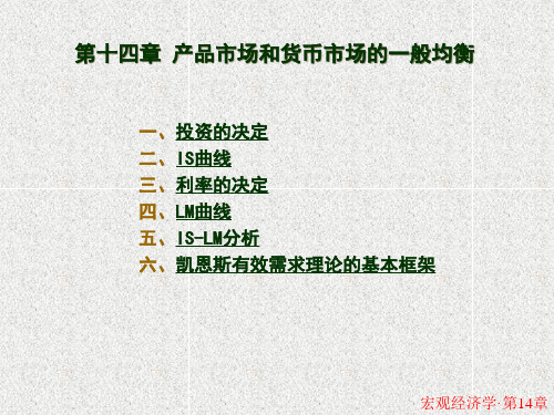 高鸿业西方经济学第四版课件第十四章