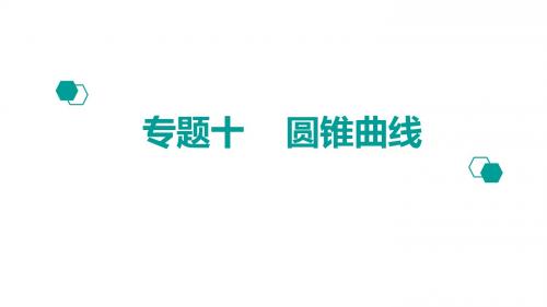 【600分考点-700分考法】2020版高考理数：专题(10)圆锥曲线ppt课件