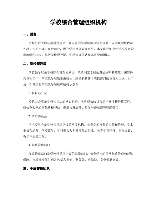 学校综合治理组织机构